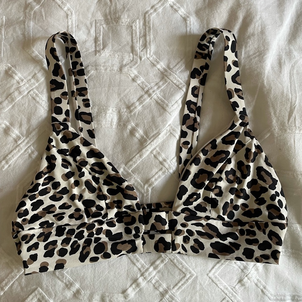 Vitamin A cheetah print swim suit top